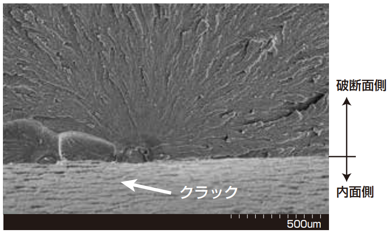 チューブの破面解析-SEM-